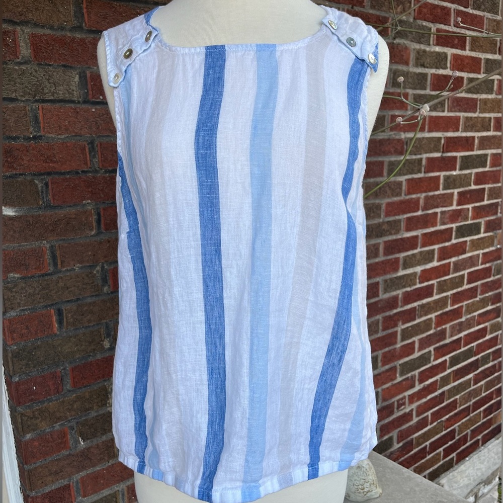 Women’s Sleeveless Linen Top (Sz XL)
